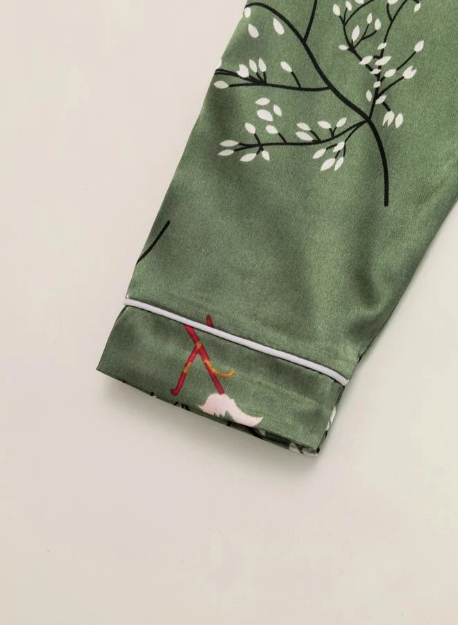 Take Two  Women Graphic Print Long Sleeve Shirt and Pyjama Set for Women | Best Price UAE